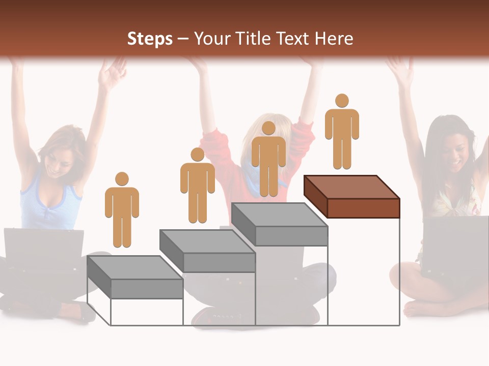 Portrait Young Bandage PowerPoint Template