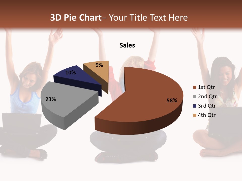 Portrait Young Bandage PowerPoint Template