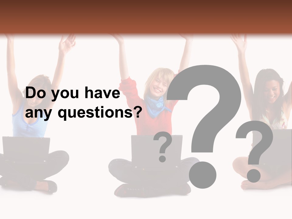 Portrait Young Bandage PowerPoint Template