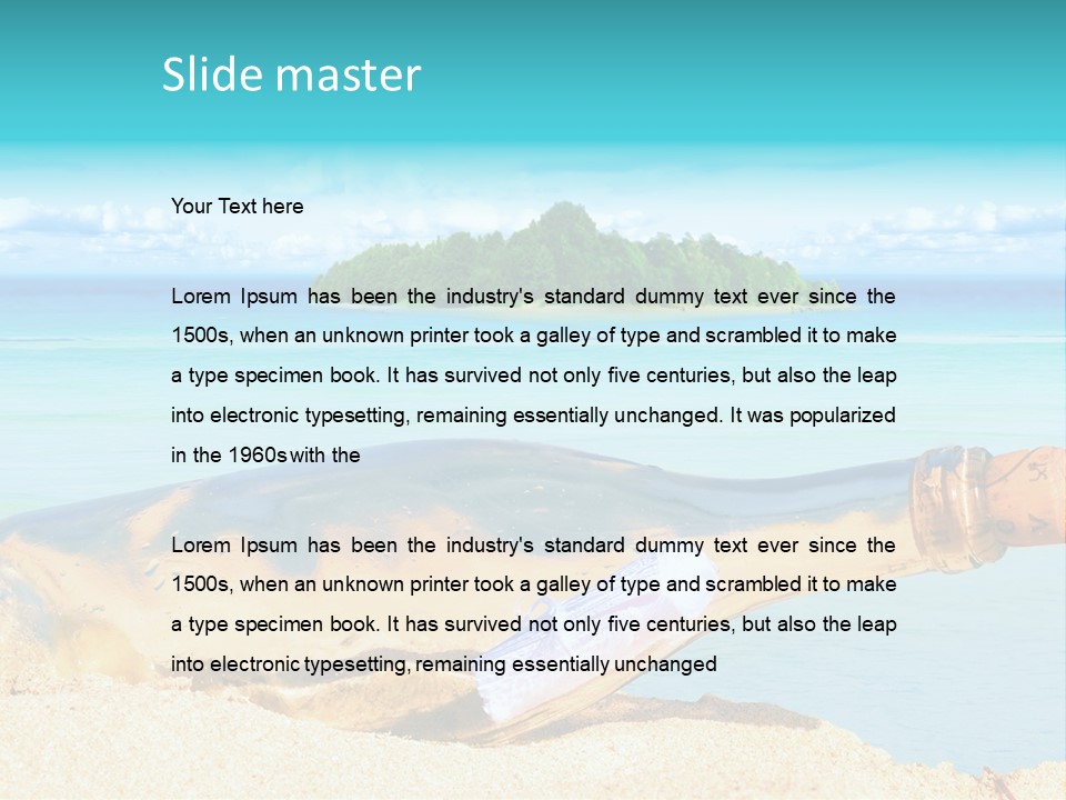 Coast Beach Time PowerPoint Template