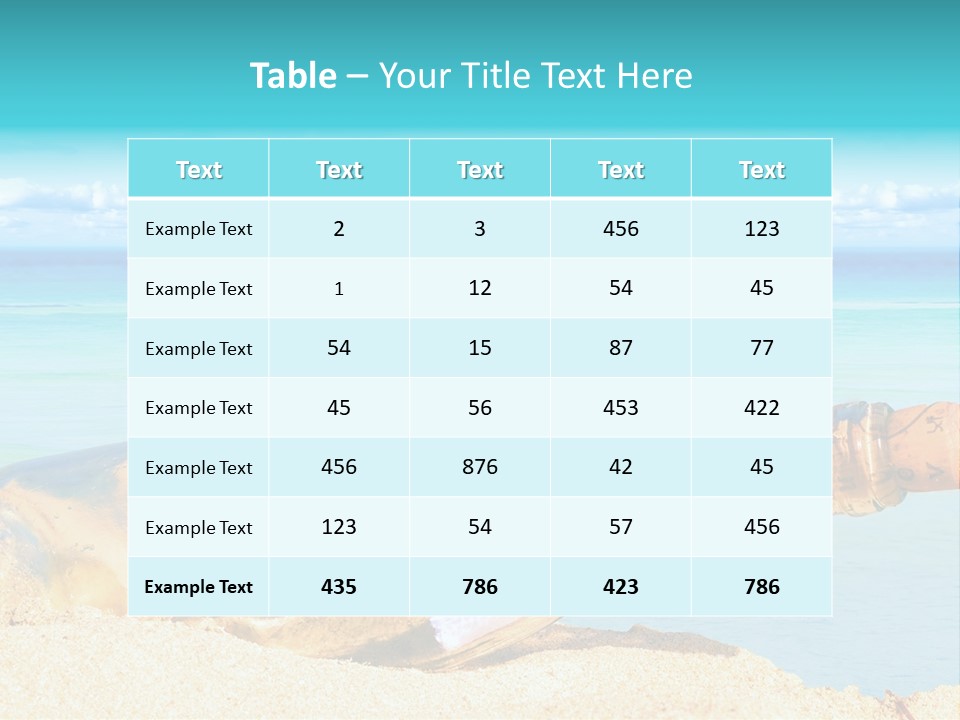 Coast Beach Time PowerPoint Template