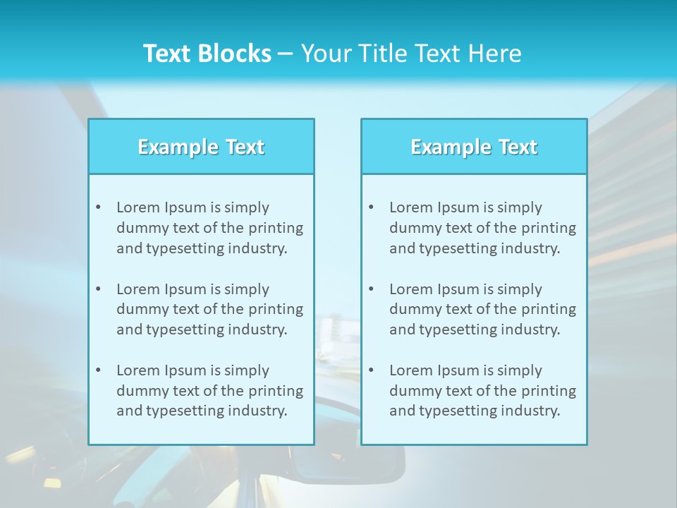 Urban Building Transportation PowerPoint Template