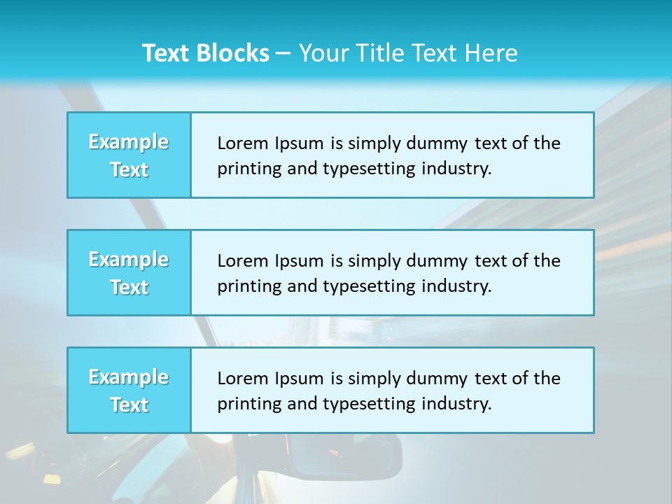 Urban Building Transportation PowerPoint Template