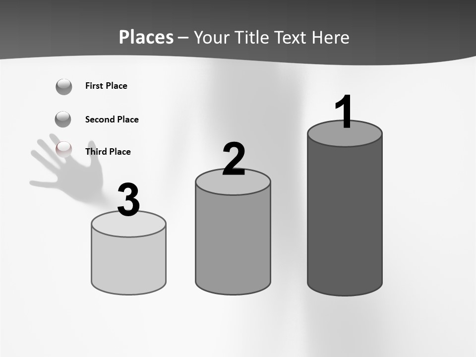 Girl Palm Body PowerPoint Template