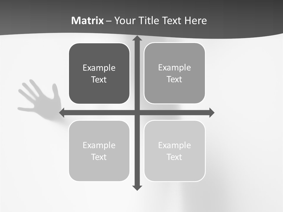 Girl Palm Body PowerPoint Template