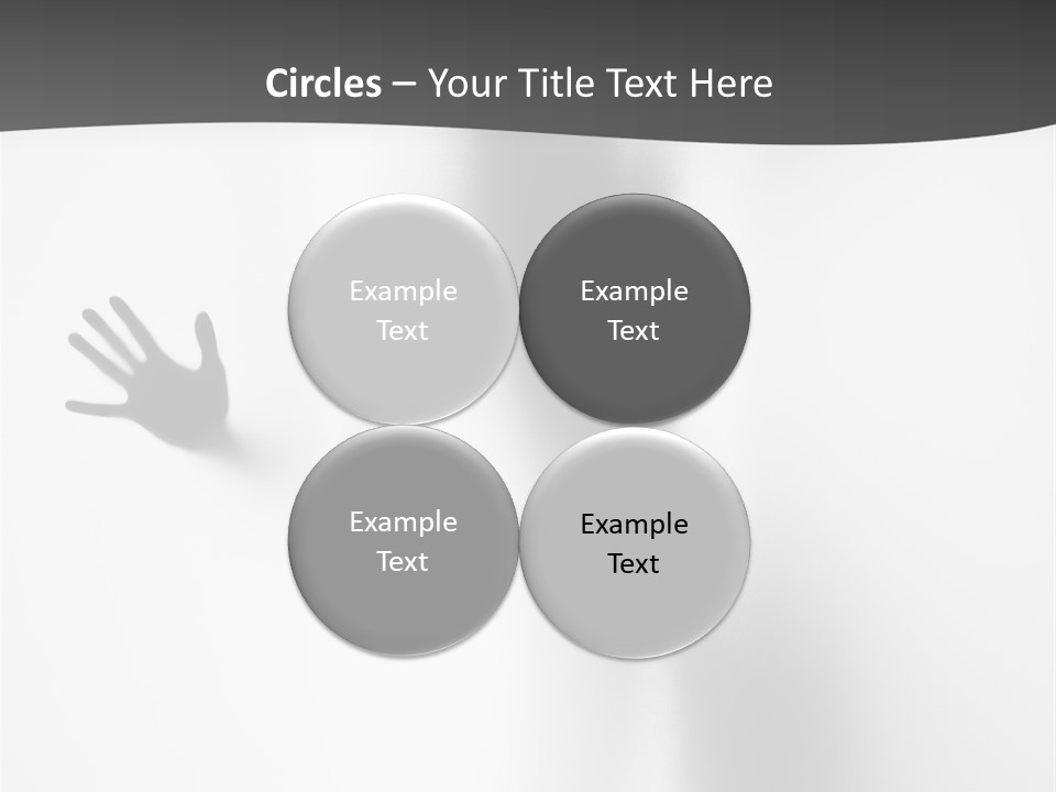 Girl Palm Body PowerPoint Template