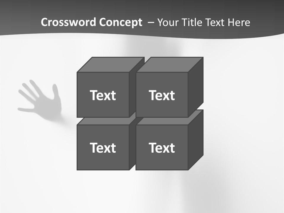 Girl Palm Body PowerPoint Template