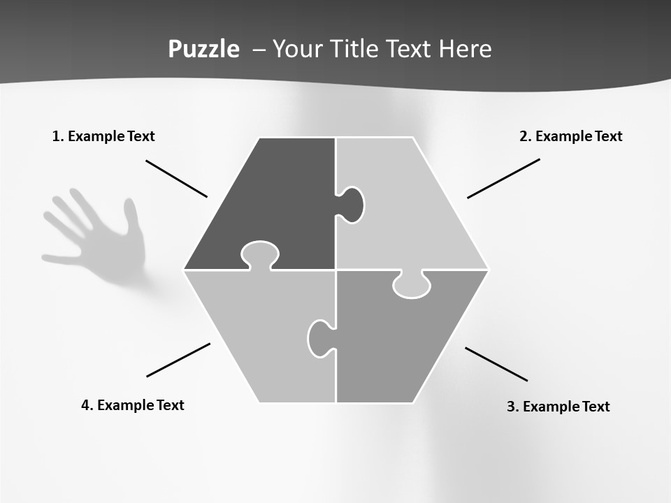 Girl Palm Body PowerPoint Template