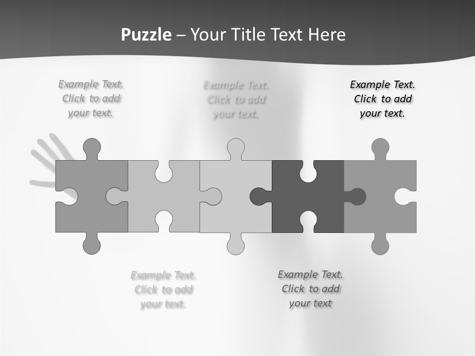 Girl Palm Body PowerPoint Template