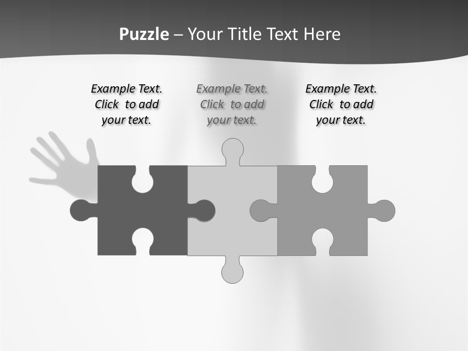 Girl Palm Body PowerPoint Template