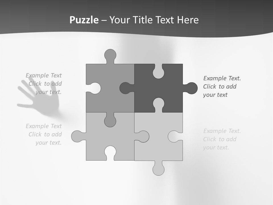 Girl Palm Body PowerPoint Template