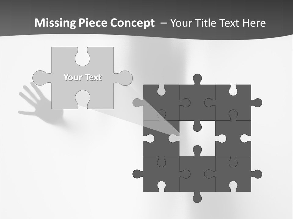 Girl Palm Body PowerPoint Template