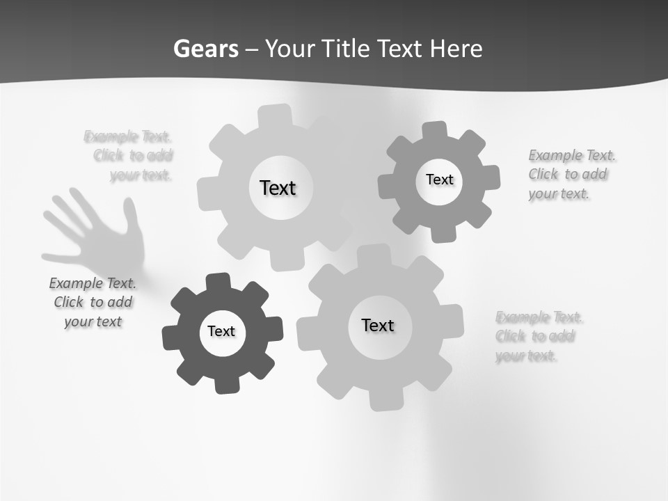 Girl Palm Body PowerPoint Template