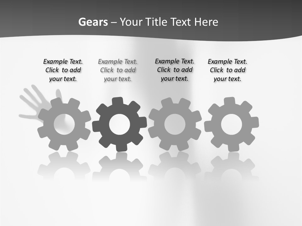 Girl Palm Body PowerPoint Template