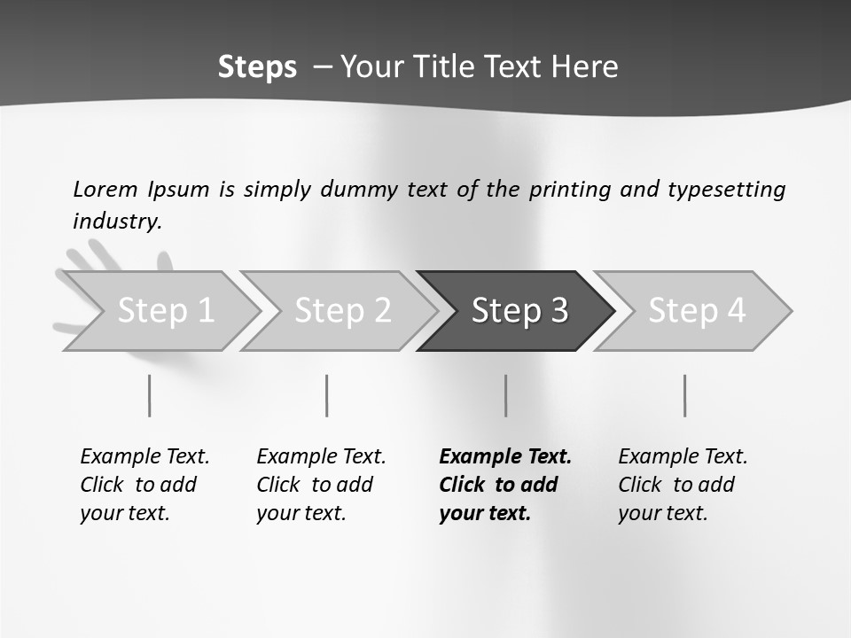 Girl Palm Body PowerPoint Template