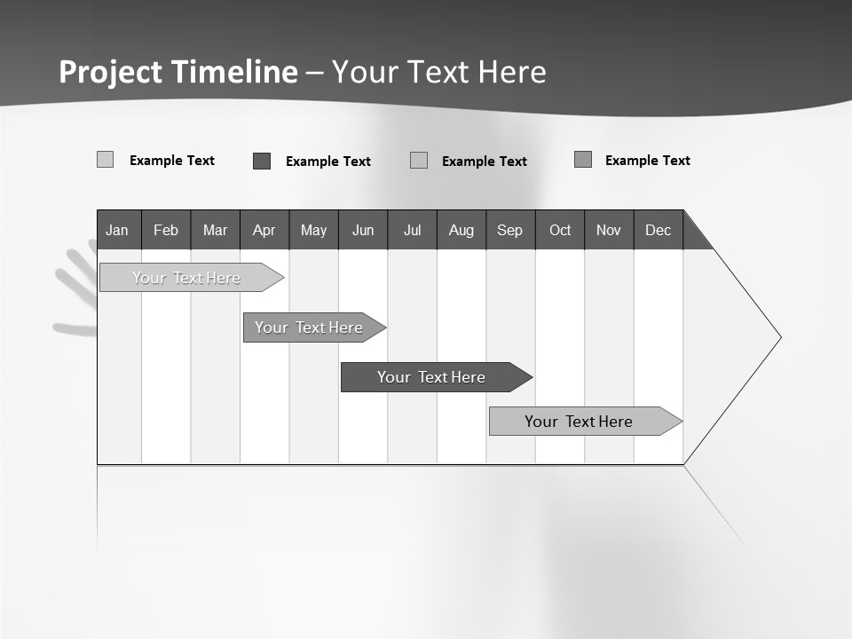 Girl Palm Body PowerPoint Template