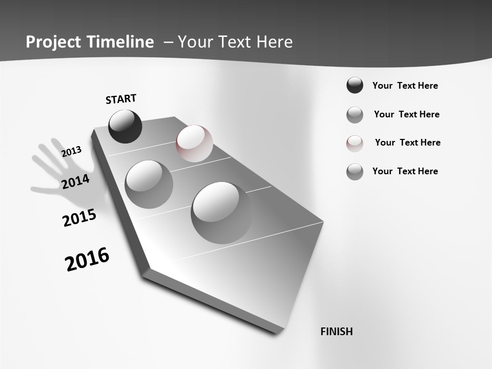 Girl Palm Body PowerPoint Template