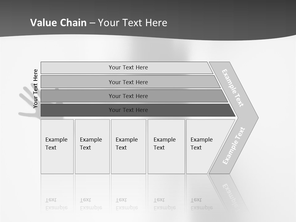 Girl Palm Body PowerPoint Template