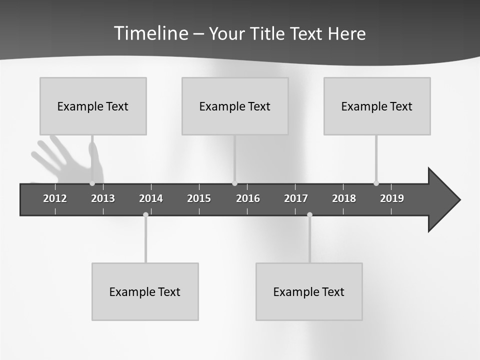 Girl Palm Body PowerPoint Template