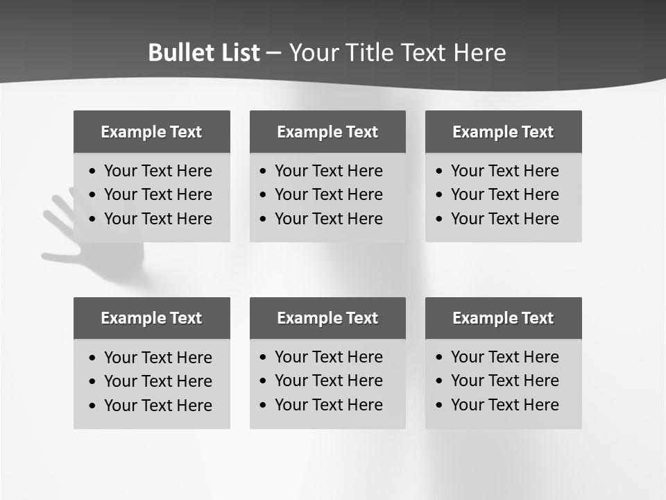 Girl Palm Body PowerPoint Template