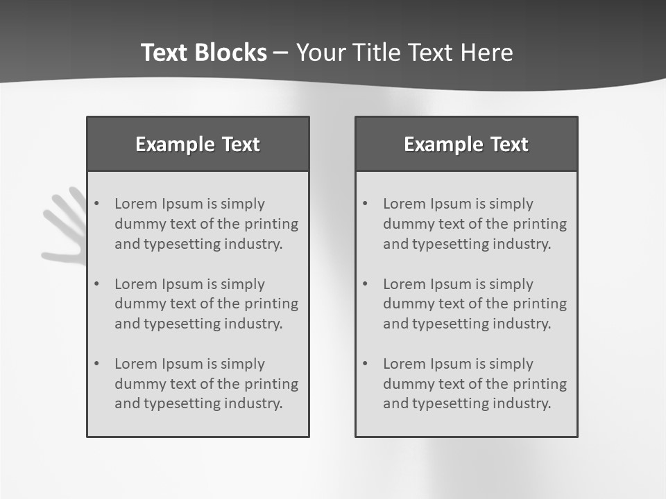 Girl Palm Body PowerPoint Template