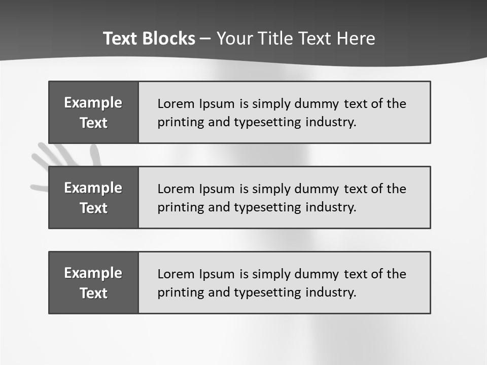 Girl Palm Body PowerPoint Template