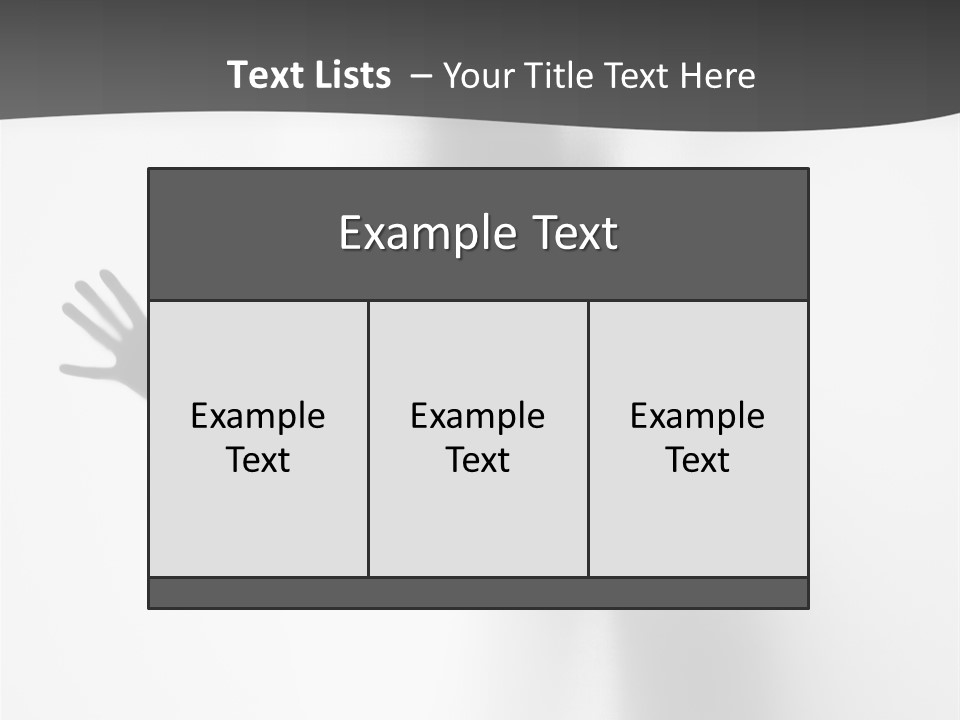 Girl Palm Body PowerPoint Template