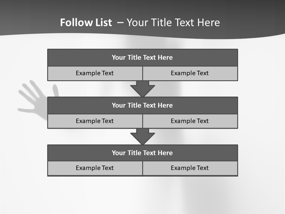 Girl Palm Body PowerPoint Template