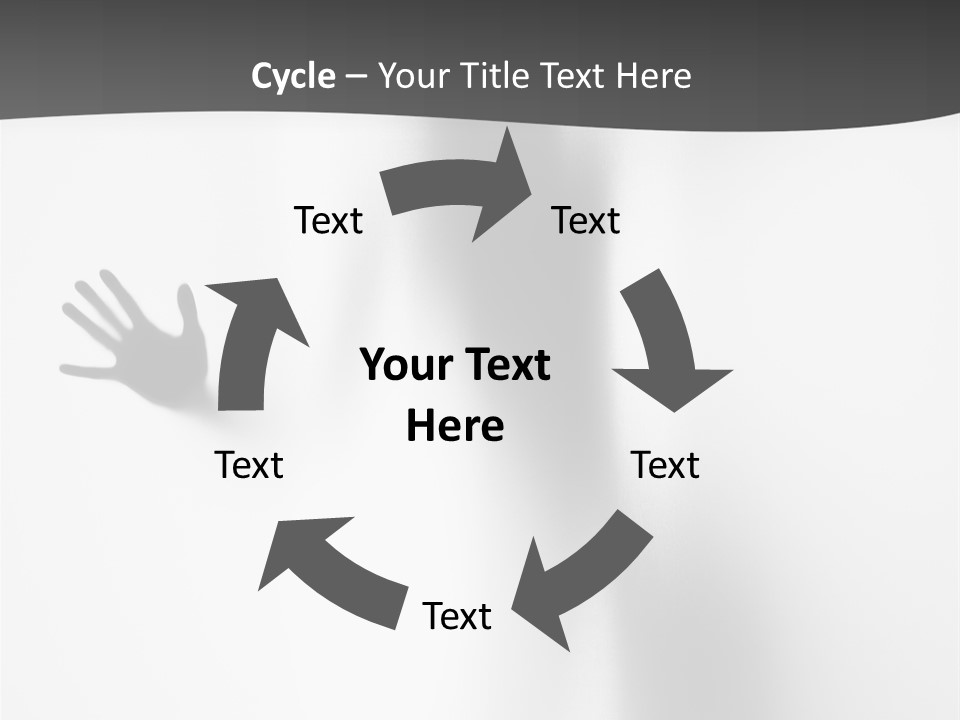 Girl Palm Body PowerPoint Template