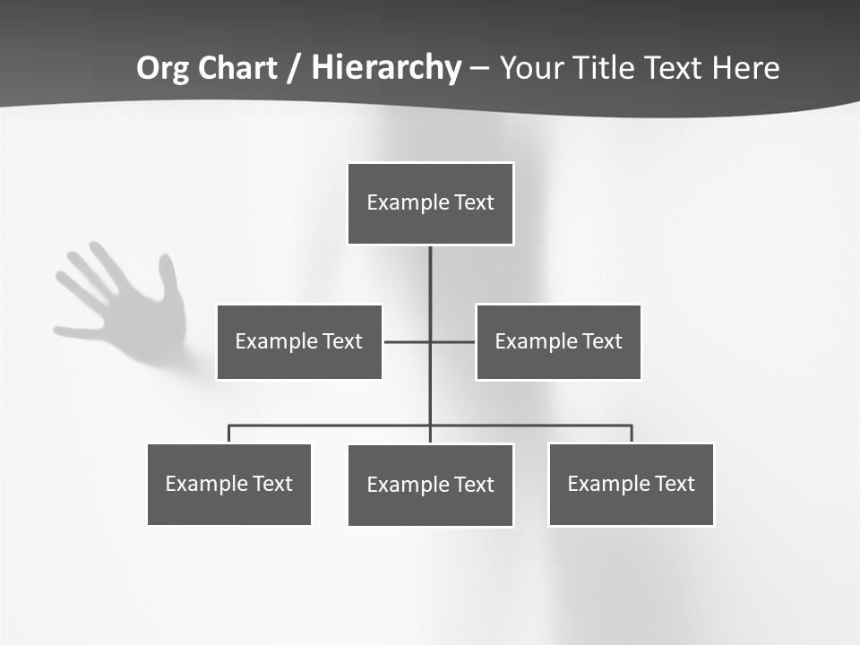 Girl Palm Body PowerPoint Template