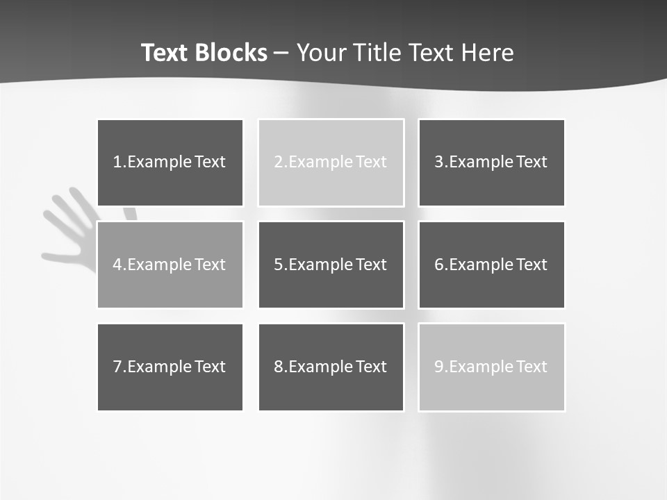 Girl Palm Body PowerPoint Template