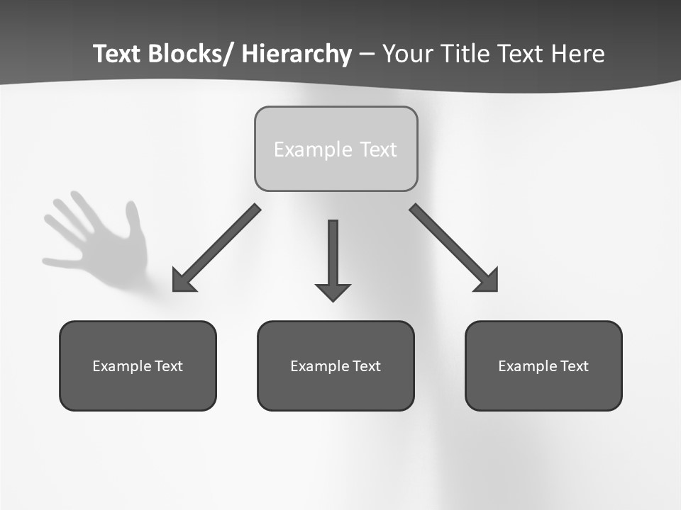 Girl Palm Body PowerPoint Template