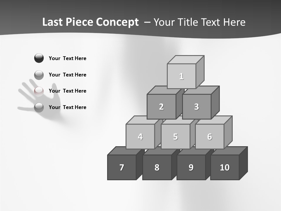 Girl Palm Body PowerPoint Template