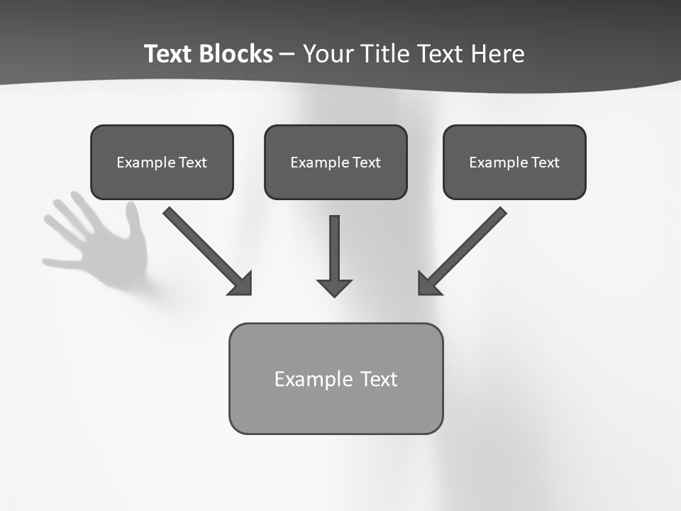 Girl Palm Body PowerPoint Template