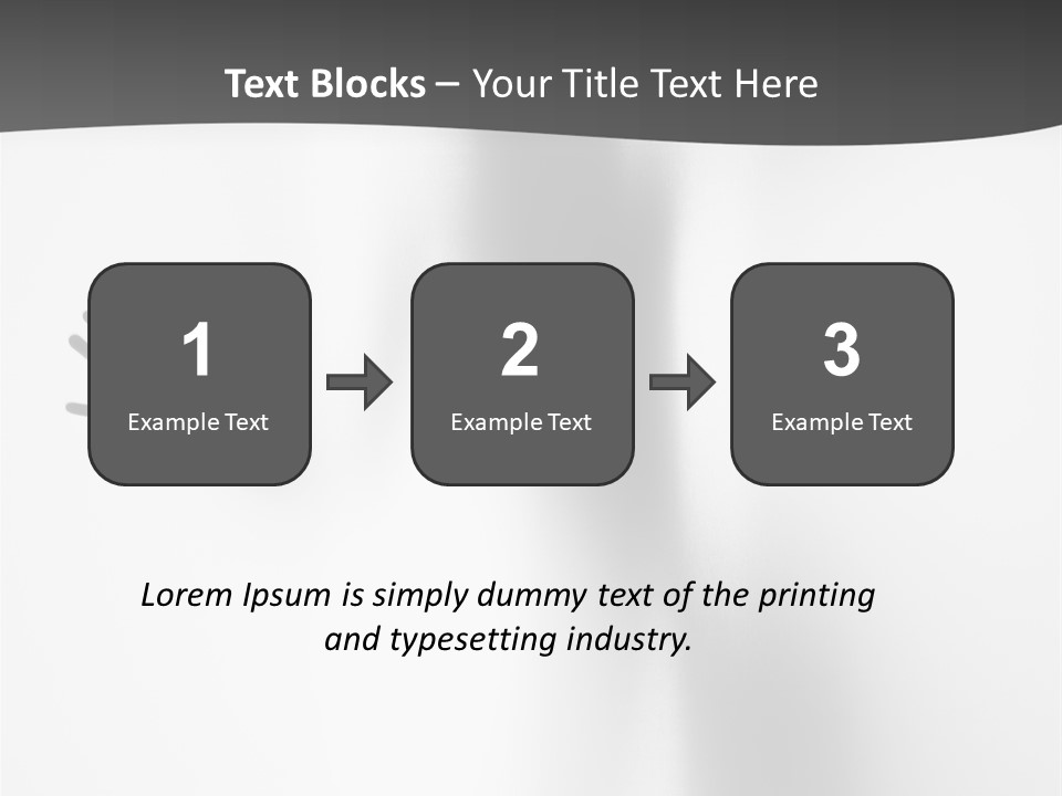 Girl Palm Body PowerPoint Template
