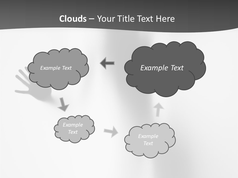 Girl Palm Body PowerPoint Template