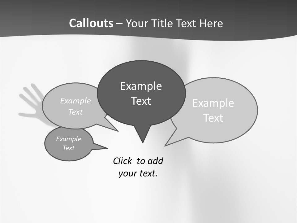 Girl Palm Body PowerPoint Template