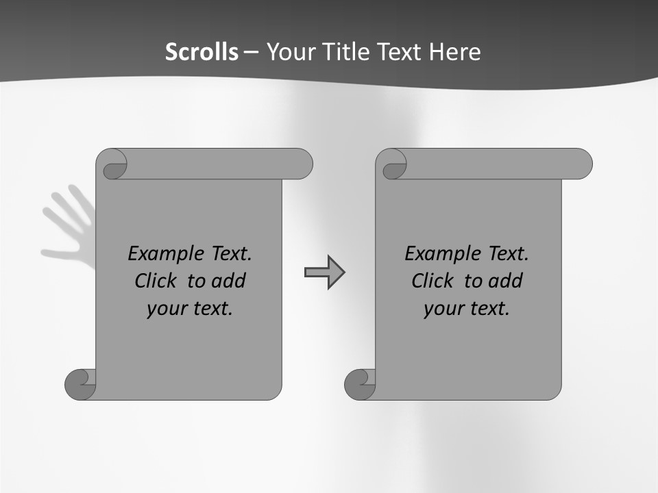Girl Palm Body PowerPoint Template
