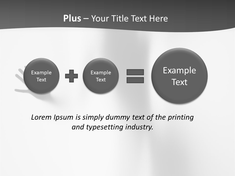 Girl Palm Body PowerPoint Template