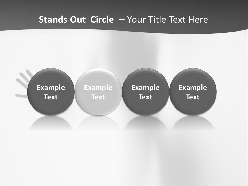 Girl Palm Body PowerPoint Template