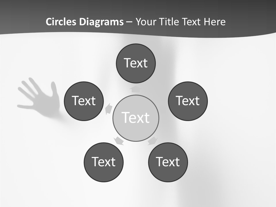 Girl Palm Body PowerPoint Template