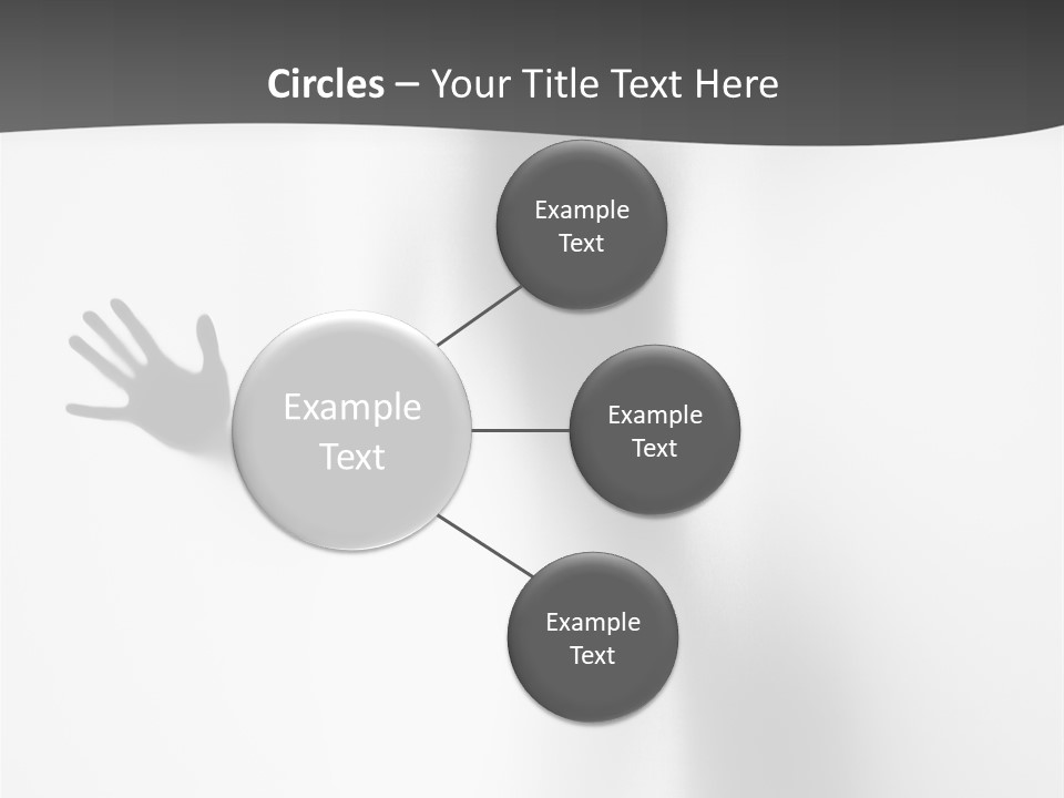 Girl Palm Body PowerPoint Template