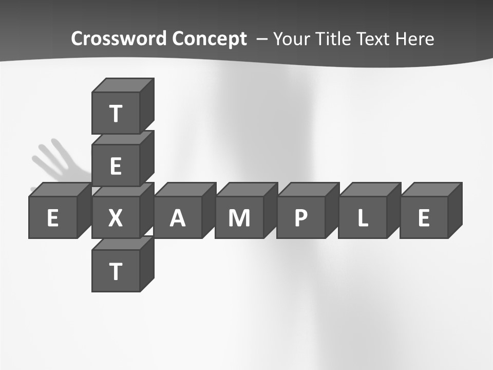 Girl Palm Body PowerPoint Template