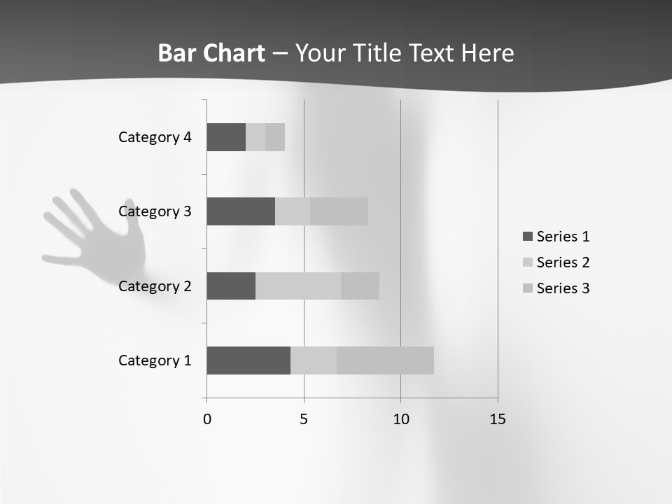 Girl Palm Body PowerPoint Template