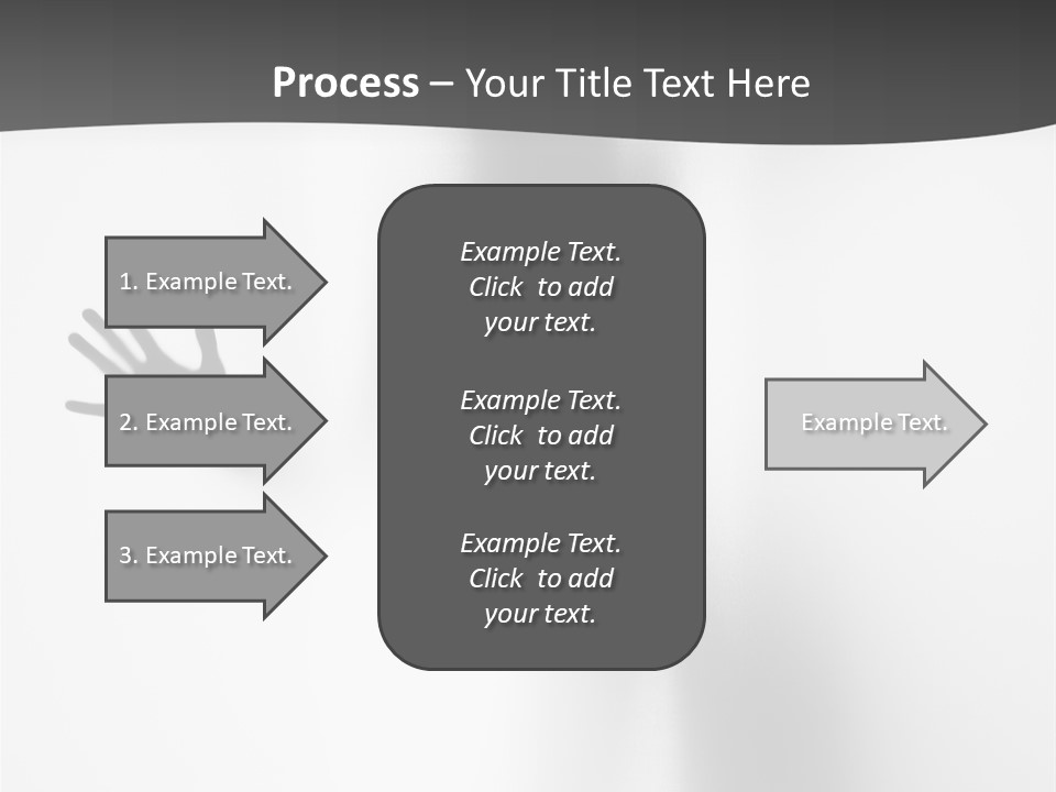 Girl Palm Body PowerPoint Template