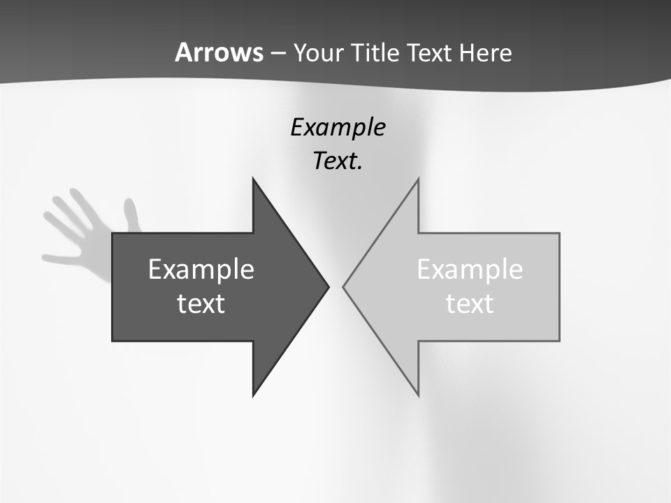 Girl Palm Body PowerPoint Template