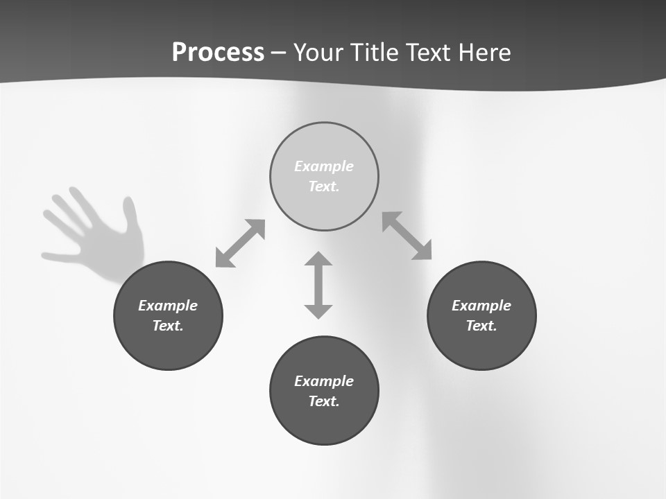 Girl Palm Body PowerPoint Template