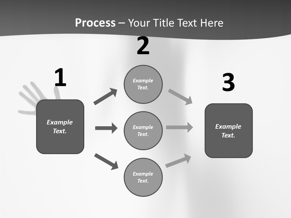 Girl Palm Body PowerPoint Template