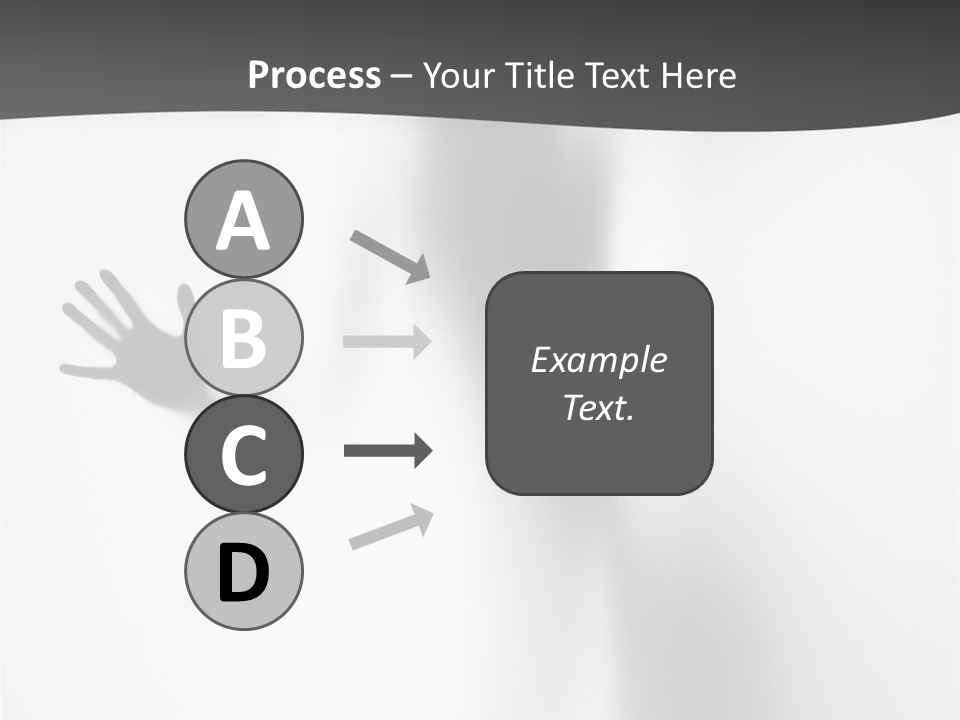 Girl Palm Body PowerPoint Template