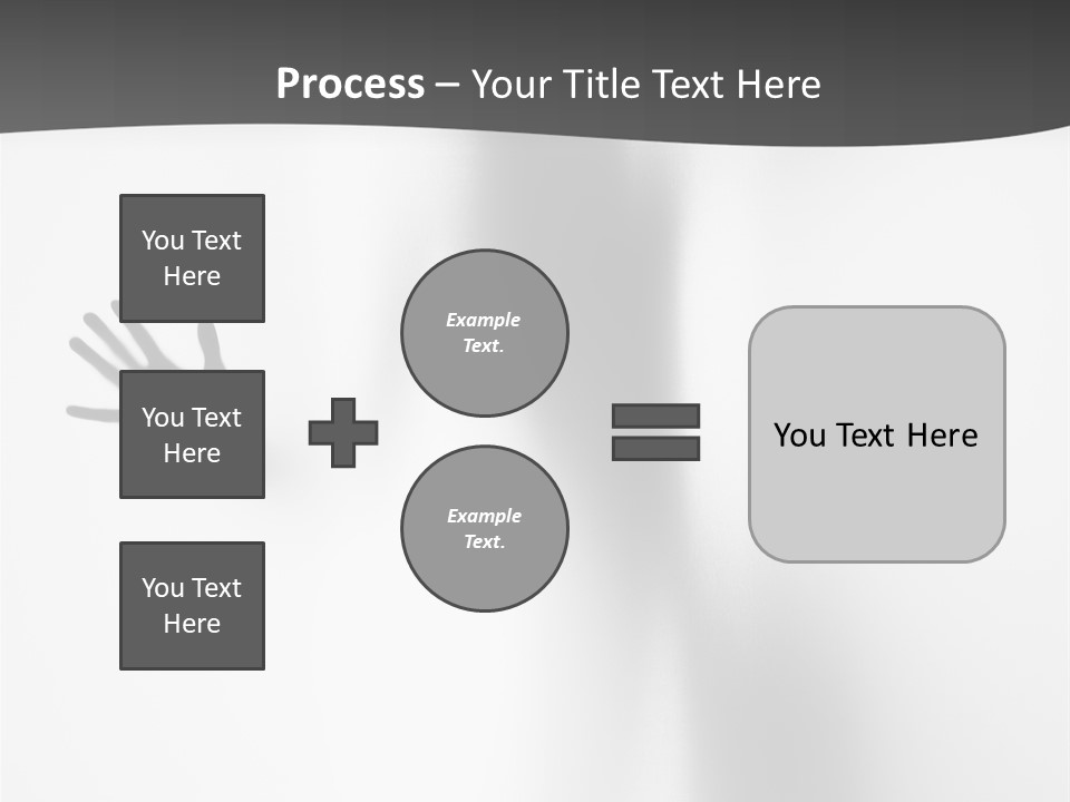 Girl Palm Body PowerPoint Template